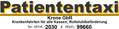 Logo - Patiententaxi Krone GbR